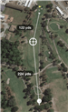 aerial photo of Hole 9 Par 4 347 Yards