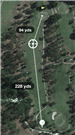 aerial photo of Hole 17 Par 4 326 Yards